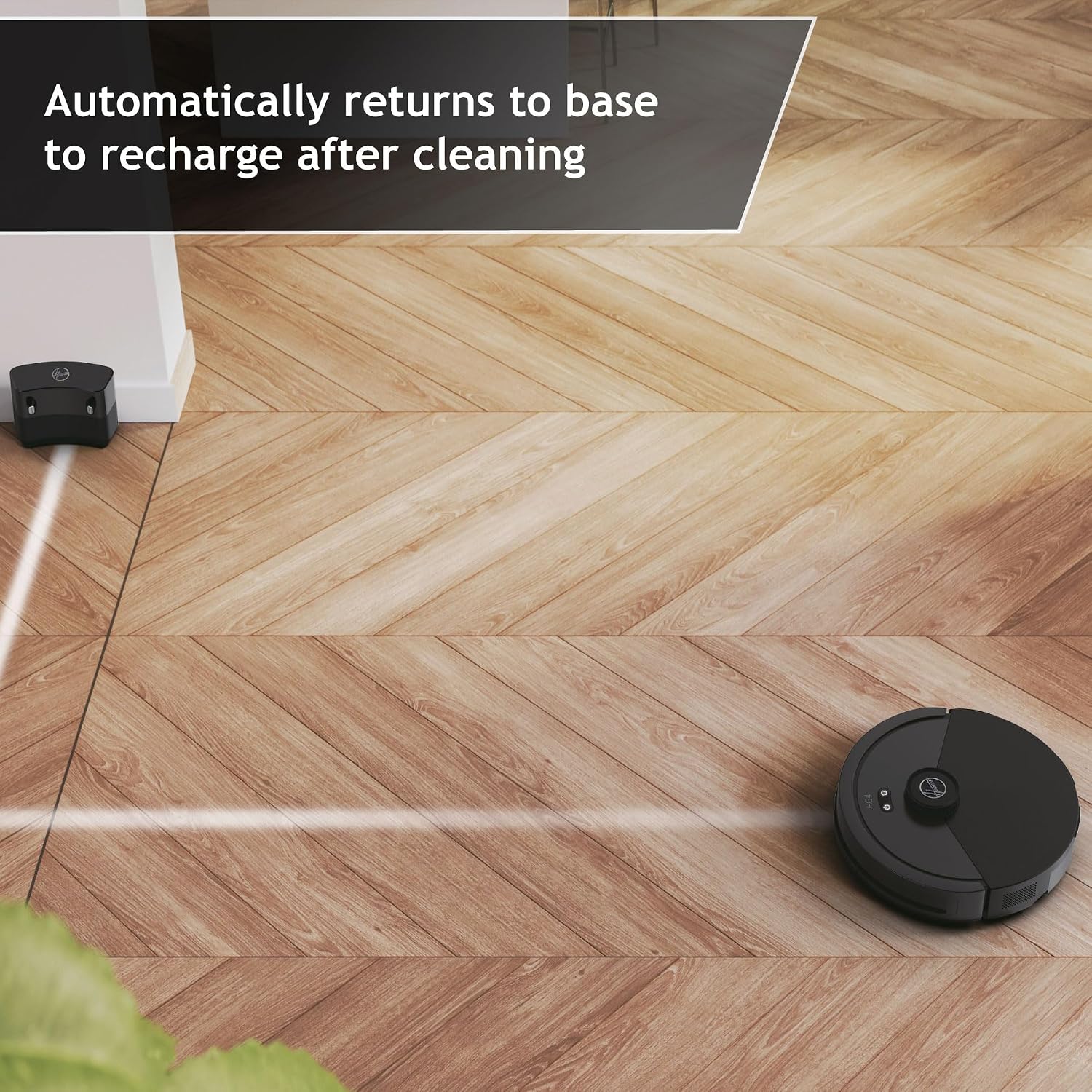 HG4 Robot Vacuum Cleaner, Up to 4000Pa Suction, Laser Navigation, Wi-Fi, Charging Base with Automatic Return, Obstacle Sensor, Customisable Home Map [HG410D]