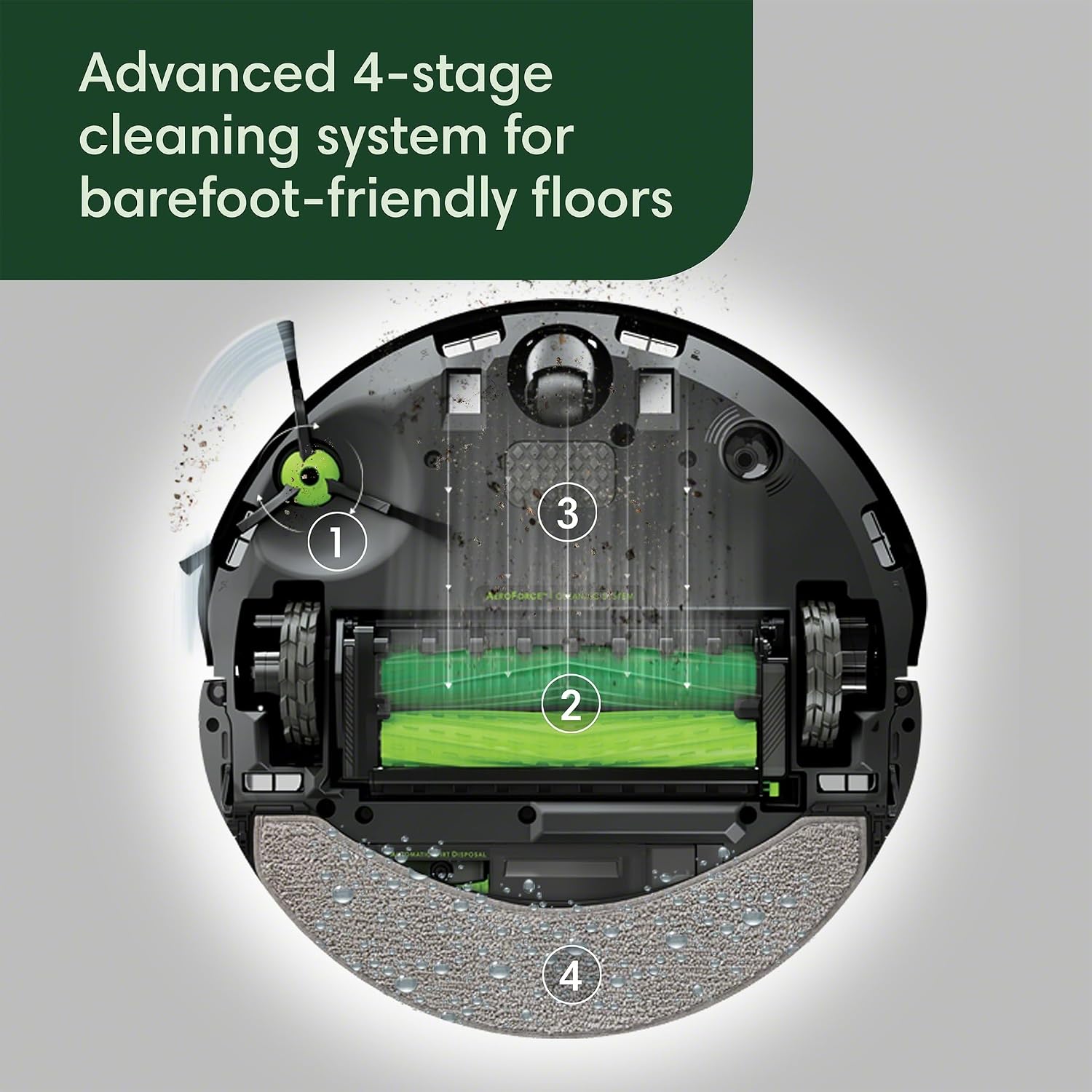 iRobot Roomba Combo 10 Max Robot Vacuum and Mop + AutoWash Dock - Multi-Functional Base, Refills Bin, Washes & Dries It's Pad, Self-Emptying, Auto-Retract Pad, Avoids Obstacles