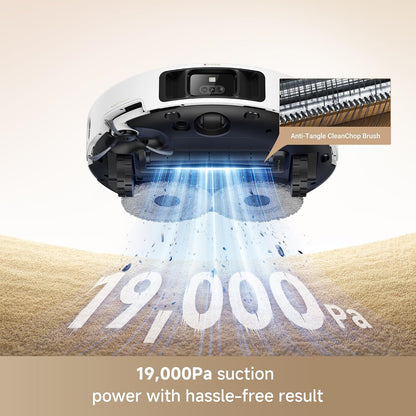 MOVA P50 Pro Ultra Robot Vacuum with 19000Pa Suction, White