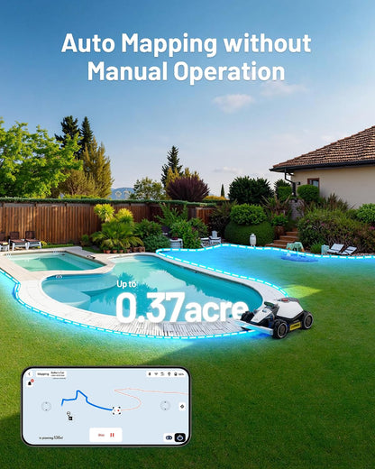 Mammotion LUBA mini AWD 800 Robot Lawn Mower with 4G for 0.2 Acre, All-Wheel-Drive for 80% Slope, No Perimeter Wire, UltraSense AI Vision+RTK Auto-Mapping, Cutting Height 0.8"-2.6"