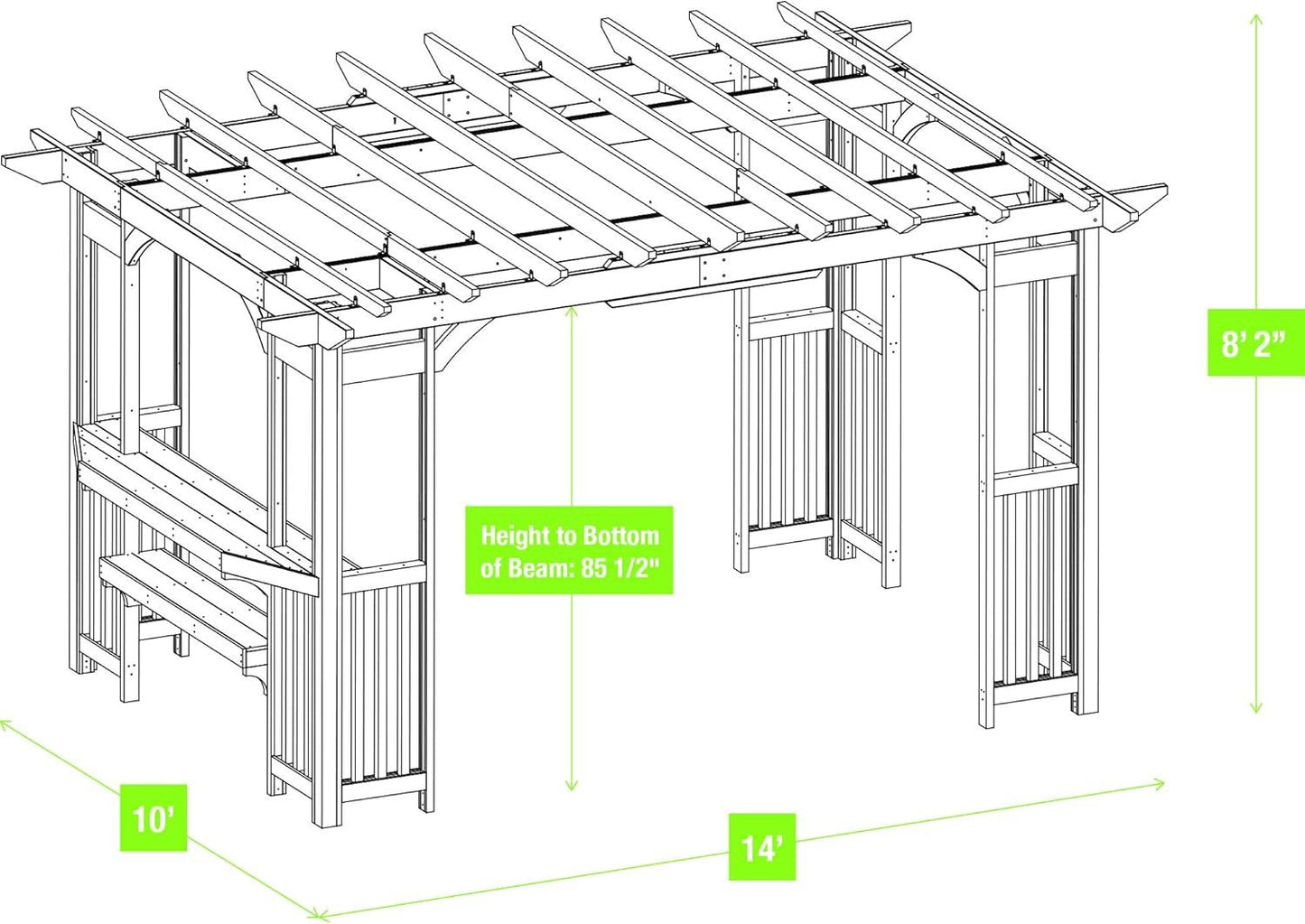 Yardistry Madison Pergola YM11783