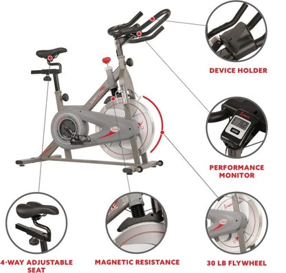Sunny Health & Fitness Synergy Pro Magnetic Indoor Cycling Bike