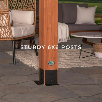 Backyard Discovery Beaumont Freestanding Pergola 2101579COM