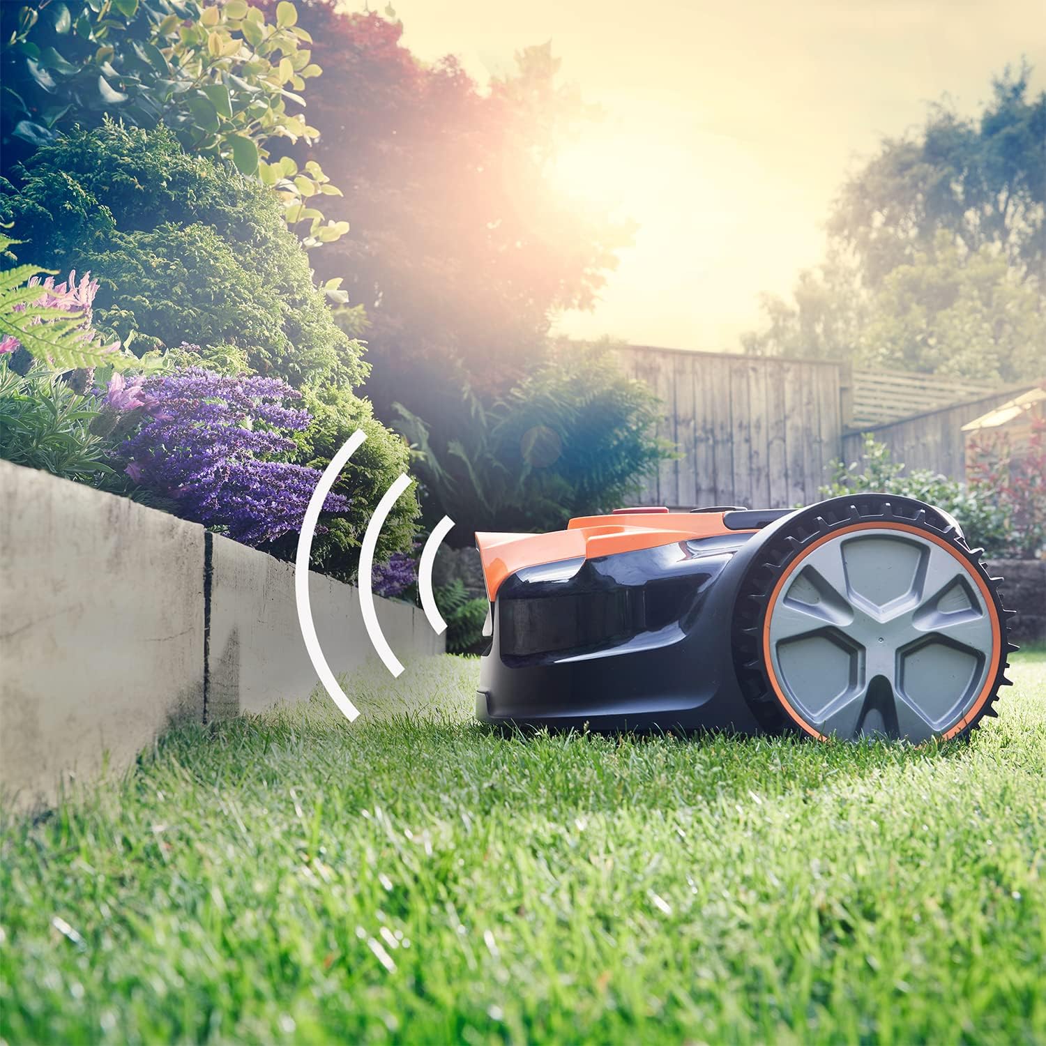 LawnMaster OcuMow 16 Vision Robot Mower & Strimmer Set & 2 Batteries, 300m2