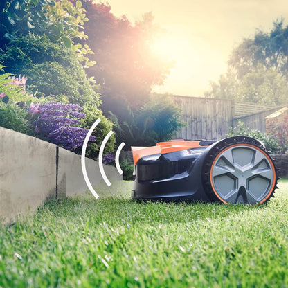 LawnMaster OcuMow 16 Vision Robot Mower & Strimmer Set & 2 Batteries, 300m2