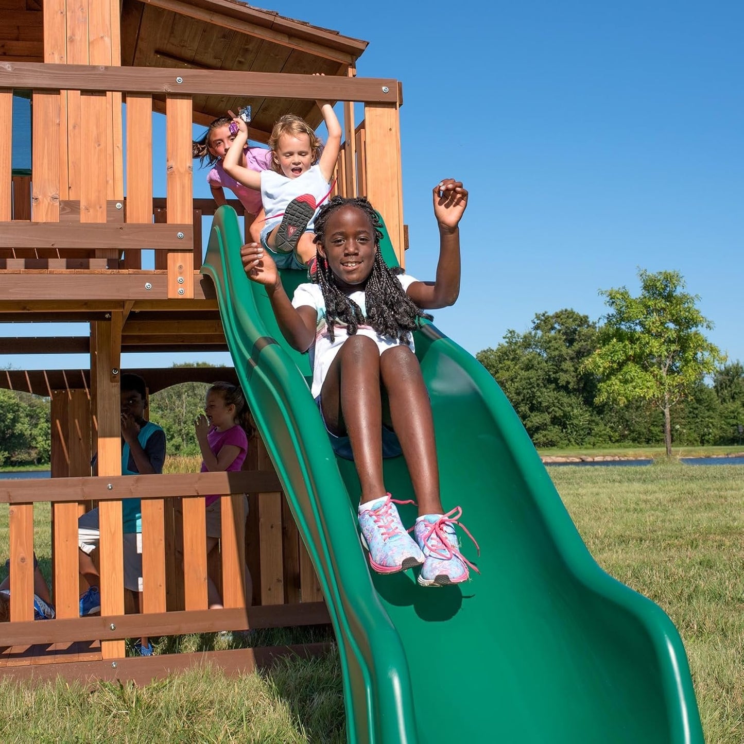 Backyard Discovery Woodridge Elite Cedar Swing Set/Playset