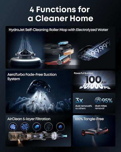 eufy Robot Vacuum and Mop Omni S2 2026 New,30,000 Pa Suction,Local Repair