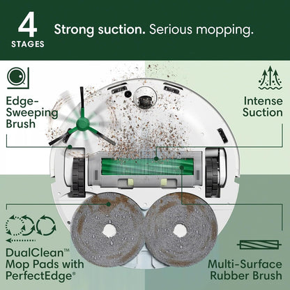 iRobot Roomba® 505 Combo + AutoWash Dock Robot Vacuum Cleaner with Mop Function