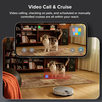 roborock Saros 10 Robot Vacuum Cleaner with Mop, 3.14-Inch Ultra Slim