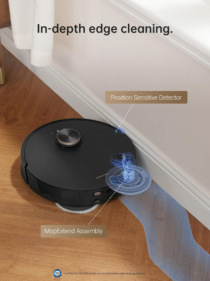 DREAME L30 Ultra Robot Vacuum Cleaner, 57.8°C Hot Water Mop Self-Cleaning, Mop Self-Drying, Mop Extend, Lifting, Refilling, Auto Empty, 7300Pa Suction Power, AI Action and 3D Navigation