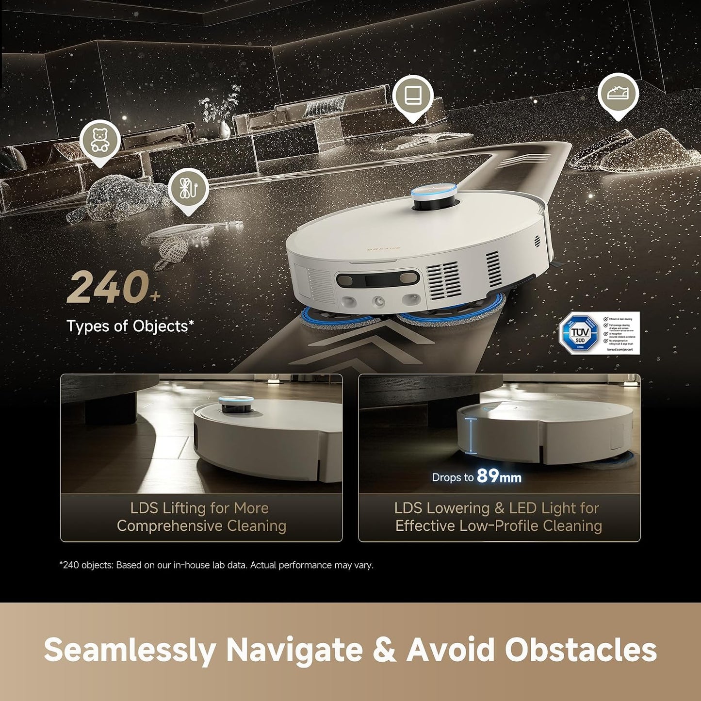dreame Matrix10 Ultra Robot Vacuum and Mop with Multi-Mop Switching Dock