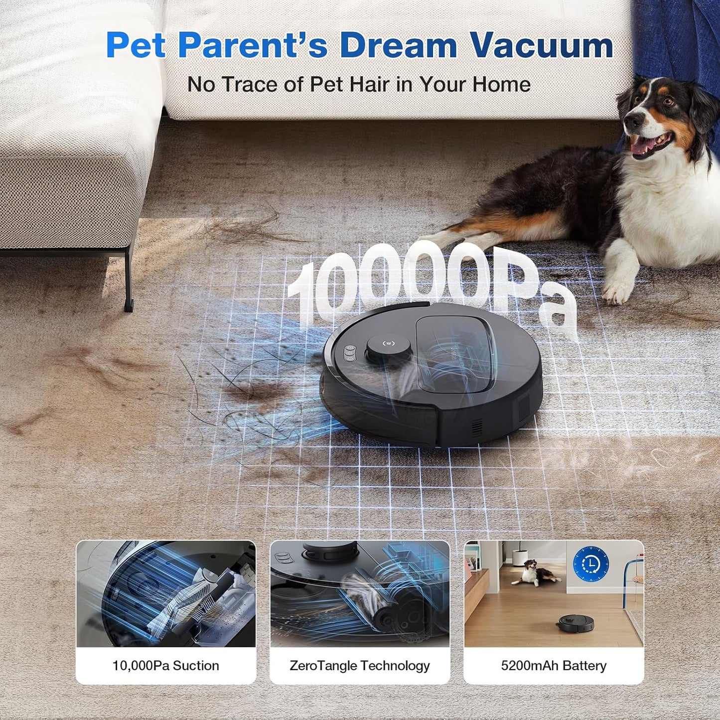 ECOVACS DEEBOT N30 Pro Omni Robot Vacuum and Mop, 2024 New Launch, 10000Pa Suction, TruEdge Adaptive Edge Mopping, ZeroTangle 2.0 Technology, Hot Air-Drying, Self-Emptying, Auto-Lift Mopping