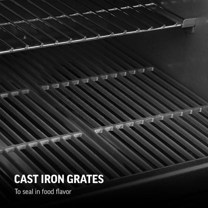 Char-Griller Texas Trio 3-Burner Dual Fuel Grill with Smoker