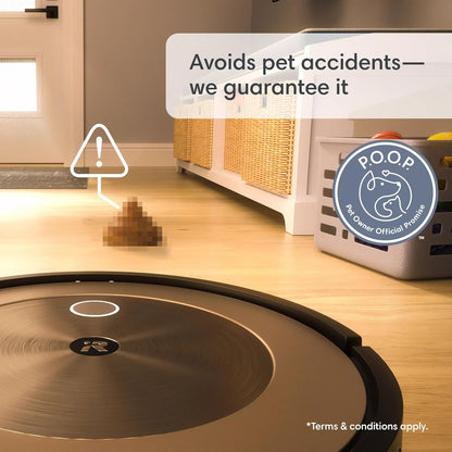 ROOMBA iRobot j9 Robot Vacuum – More Powerful Suction, Identifies and Avoids Obstacles Like Pet Waste, Best for Homes with Pets, Smart Mapping, Alexa​