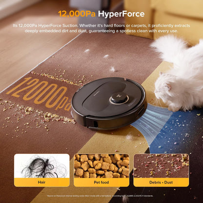 roborock Qrevo S5V Robot Vacuum Cleaner with Mop, FlexiArm Edge Mopping