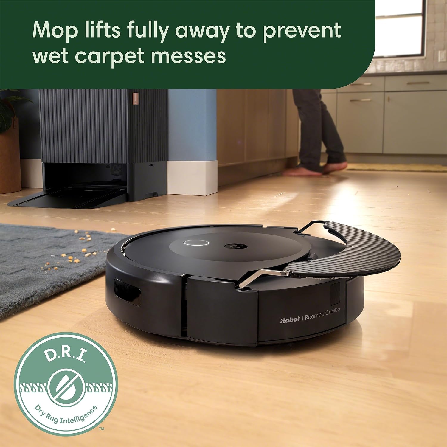 iRobot Roomba Combo 10 Max Robot Vacuum and Mop + AutoWash Dock - Multi-Functional Base, Refills Bin, Washes & Dries It's Pad, Self-Emptying, Auto-Retract Pad, Avoids Obstacles