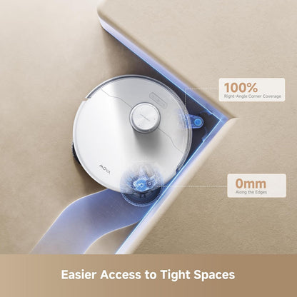 MOVA P50 Pro Ultra Robot Vacuum with 19000Pa Suction, White