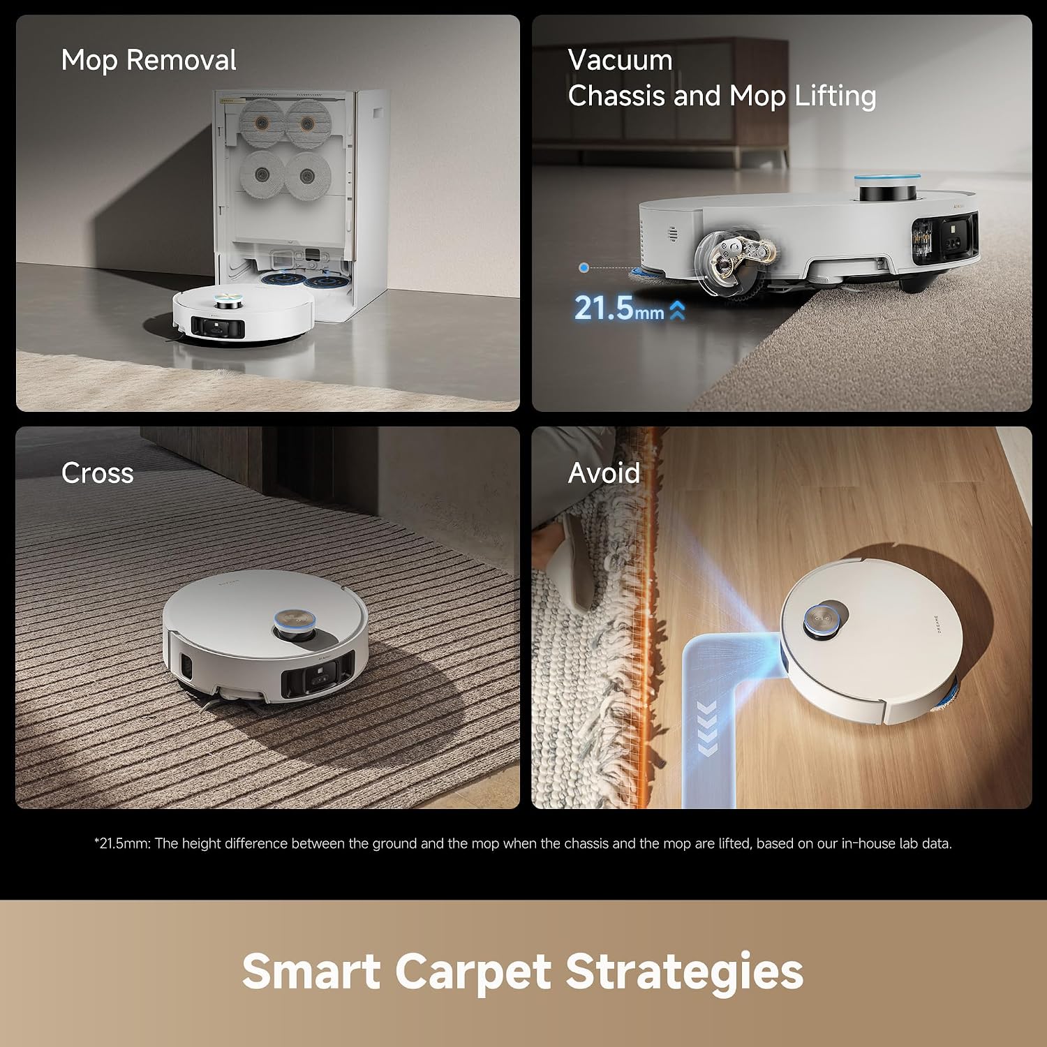 dreame Matrix10 Ultra Robot Vacuum and Mop with Multi-Mop Switching Dock