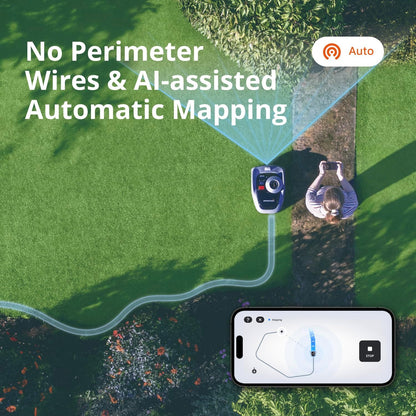 Segway Navimow i105E Robotic Lawn mower without Boundary, Rec. 500 m²