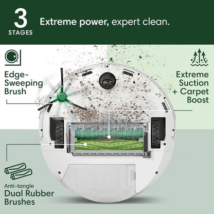 iRobot Roomba Max 705 Vac Robot Vacuum + AutoEmpty Dock - Extreme Power-Lifting Suction, Anti-Tangle Dual Rubber Brushes, Self-Empties, Recognizes and Avoids Obstacles, LiDAR Navigation