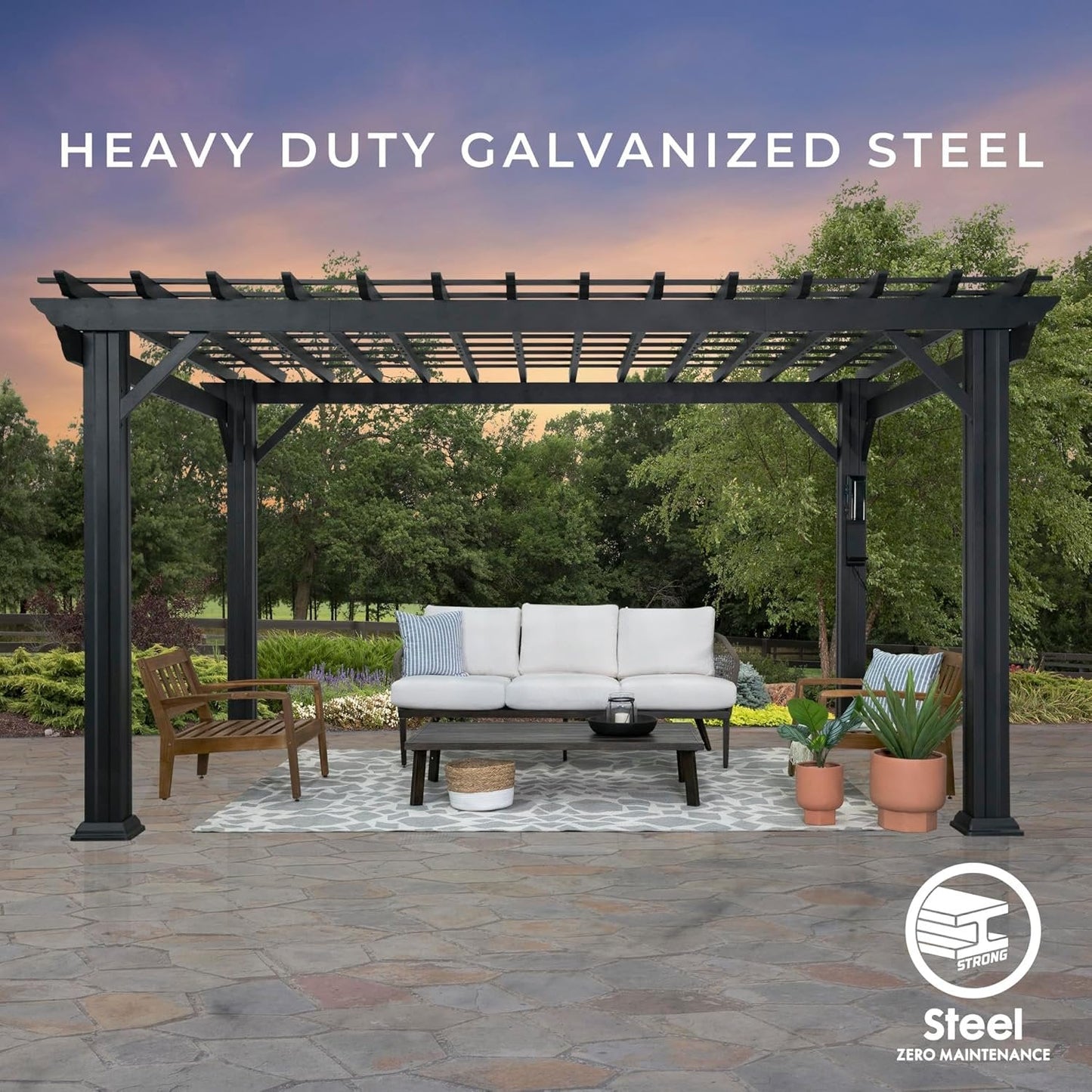 Stratford Traditional Steel Pergola
