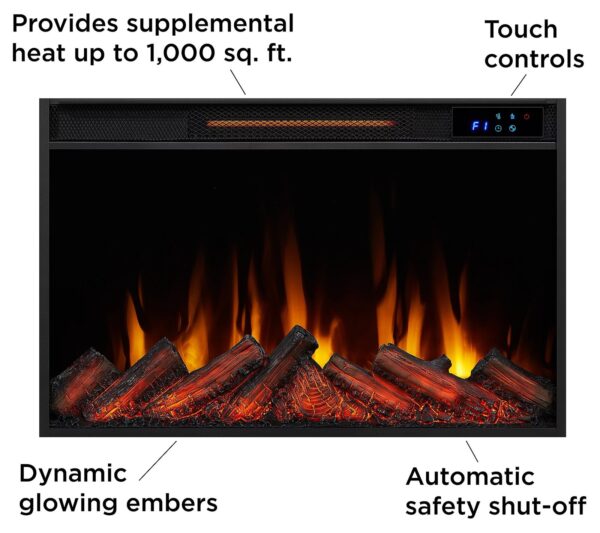 Real Flame Marshall 49″ Slim Electric Fireplace