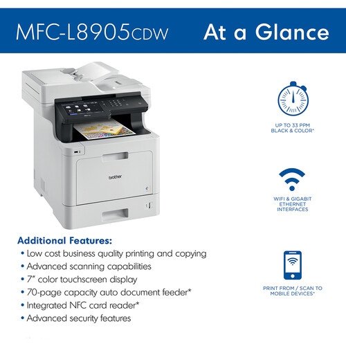 Brother MFC-L8905CDW Wireless Color Laser Printer
