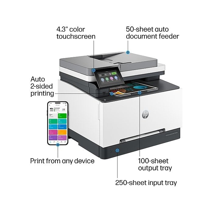 HP Color LaserJet Pro MFP 3301fdw | Color | Print, copy, scan, fax | Wireless | 499Q5F#BGJ