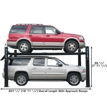 Atlas Pro9000 4 Post Lift with RJ6 Rolling Jacks
