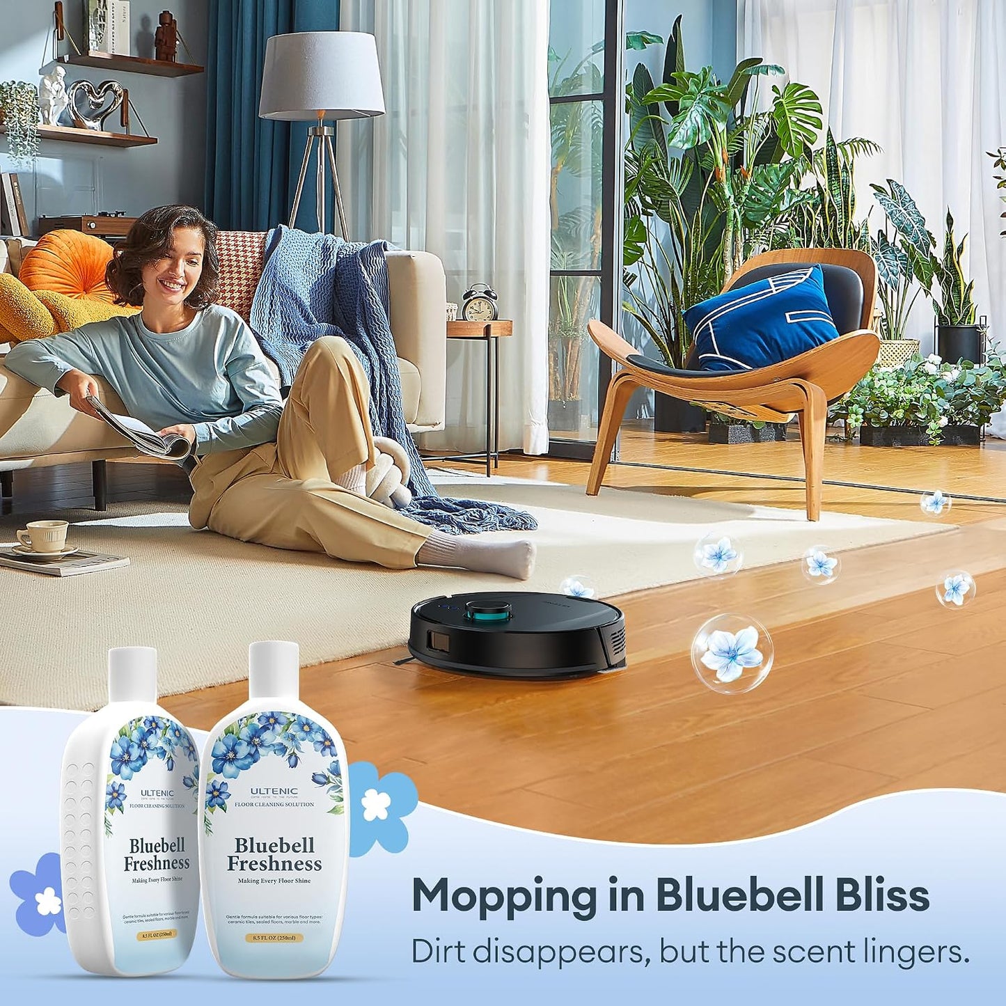 Ultenic T20 Pro Robot Vacuum Cleaner with Mop 8000Pa, 180 Mins Runtime