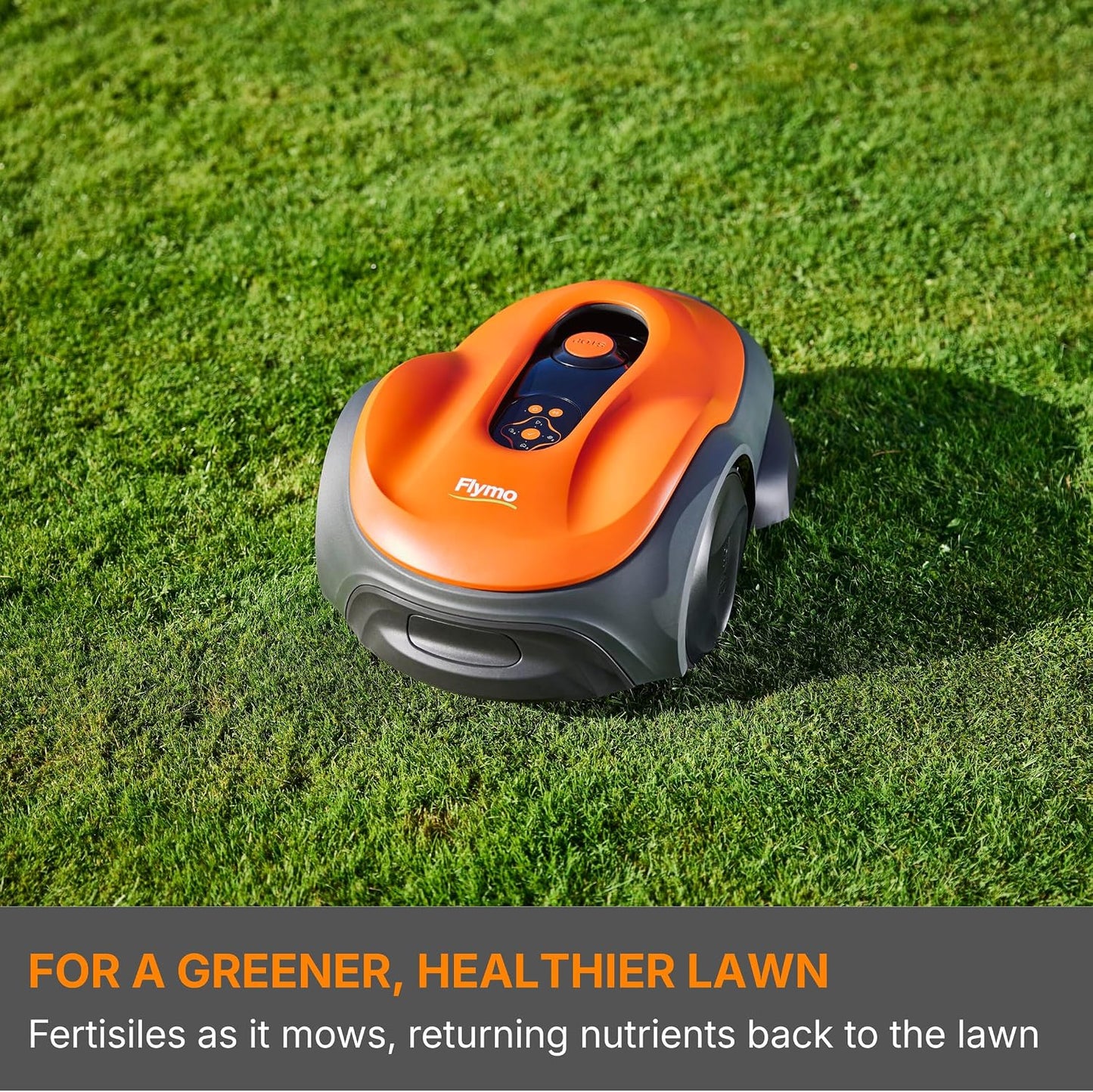 Flymo UltraLife 1500 Robotic Lawnmower – Automated Cutting, Cut-To-Edge Precision,Dual-Cutting, Smart Technology, Wireless Connectivity, Lush Green Lawn Finish, Perfect for medium to large sized lawns
