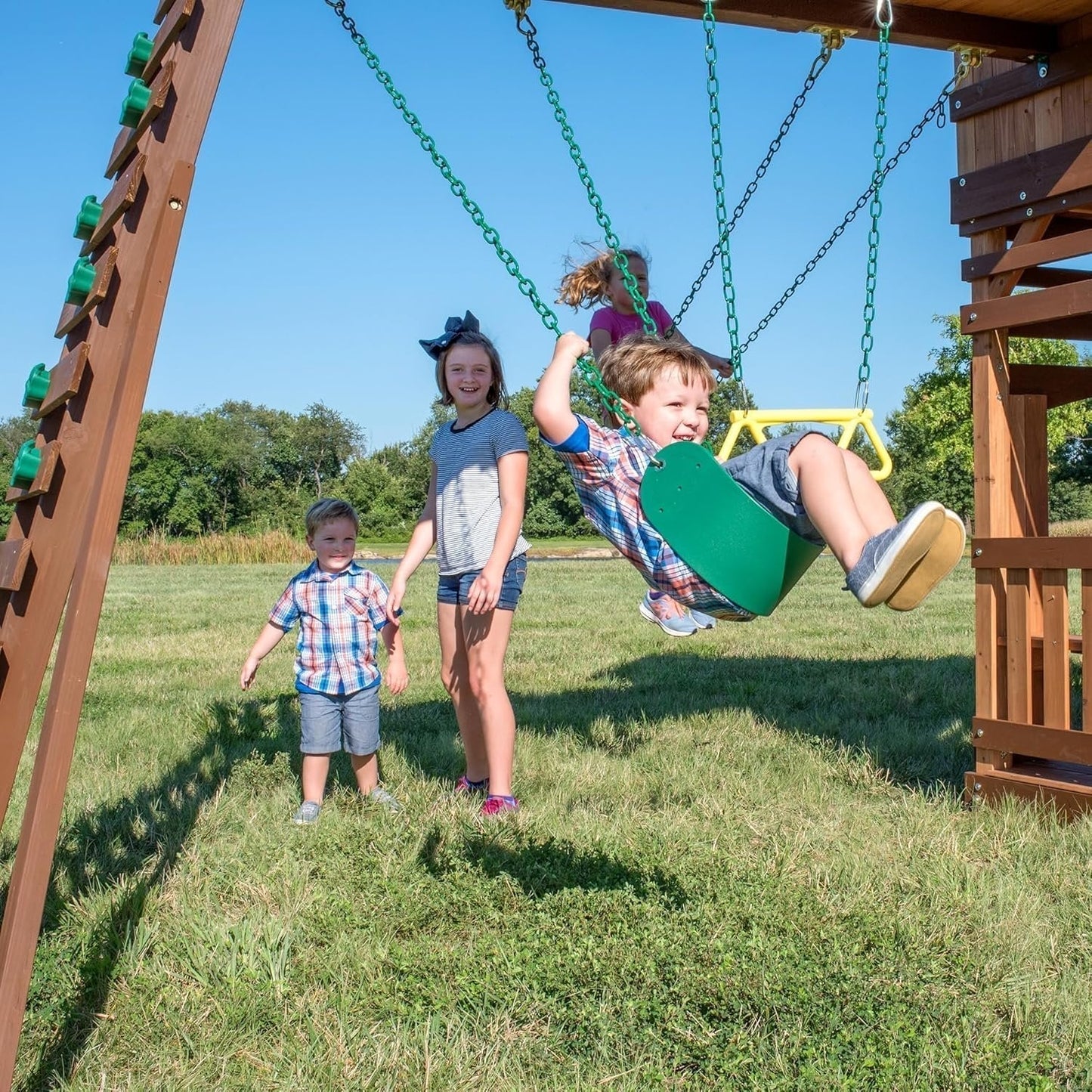 Backyard Discovery Woodridge Elite Cedar Swing Set/Playset