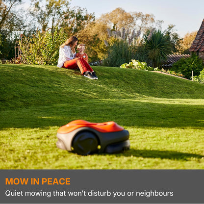 Flymo UltraLife 1500 Robotic Lawnmower – Automated Cutting, Cut-To-Edge Precision,Dual-Cutting, Smart Technology, Wireless Connectivity, Lush Green Lawn Finish, Perfect for medium to large sized lawns