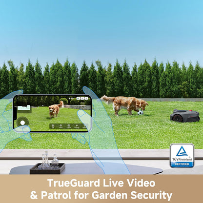 MOVA ViAX 300 Robot Lawnmower without Boundary, Recommended 300 ㎡, AI-Assisted Auto Mapping, U-Shape Path Planning, Dual-Vision Obstacle Avoidance, Edge Cutting, Complex Terrain, App Control