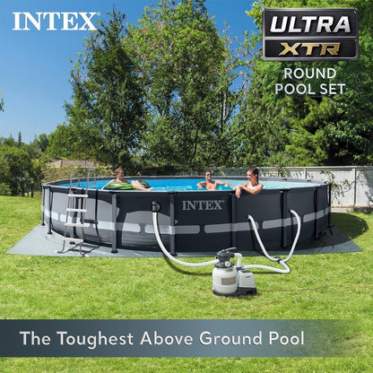 INTEX Ultra XTR Frame Round Above Ground Swimming Pool Set with Pump