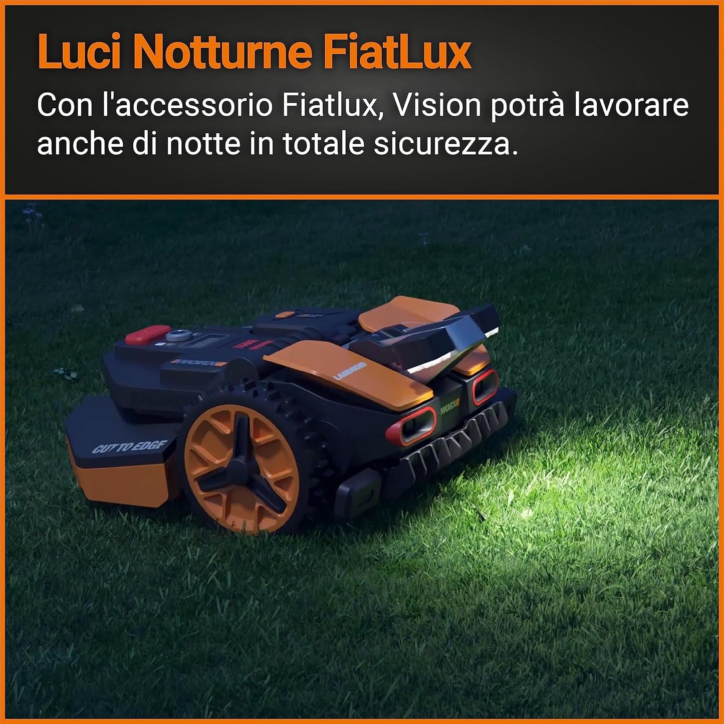 WORX Landroid Vision M600 Robotic Lawnmower WR206E.1 for Gardens up to 600 m² - Intelligent Robotic Lawnmower without Boundary Cable - WiFi & Bluetooth - Active Obstacle Avoidance with AI Technology -