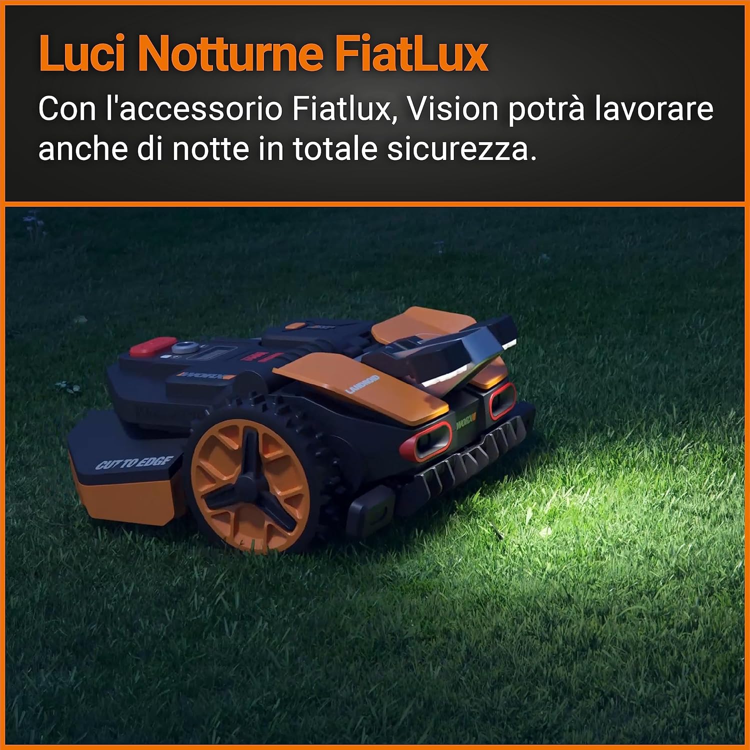 WORX Landroid Vision M600 Robotic Lawnmower WR206E.1 for Gardens up to 600 m² - Intelligent Robotic Lawnmower without Boundary Cable - WiFi & Bluetooth - Active Obstacle Avoidance with AI Technology -