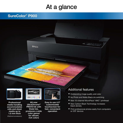 Epson SureColor SC‐P900 Large Format Printer Wi-Fi Inkjet Colour 5760 x 1440 DPI A3 (297 x 420 mm) Ethernet LAN