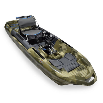 3 Waters Big Fish 108′ Length Urban Camo Pro Fish Pedal Drive Cathedral Hull