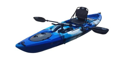 BKC PK12 Angler Sit-on-Top Single Pedal Fishing Kayak
