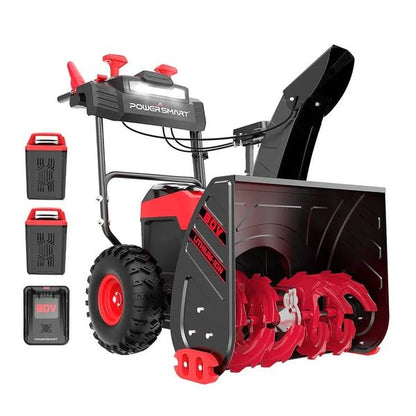 Powersmart 24-Inch 80V Cordless Battery Snow Blower