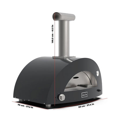 Alfa Forni Outdoor oven for 2 pizzas – Moderno line