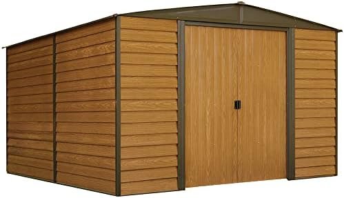 Arrow WR1012 Woodridge EG Steel Storage Shed, 10 by 12-Feet