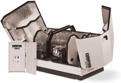 Champion Power Equipment 100177 8.5-kW Home Standby Generator with 50-Amp Outdoor-Rated Automatic Transfer Switch
