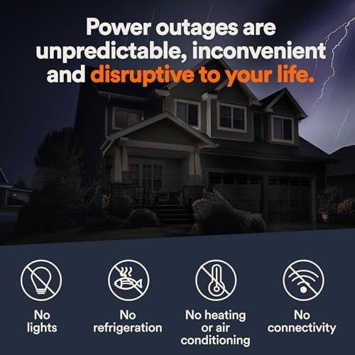 Generac Guardian 22kW Home Standby Generator with 200 Amp Transfer Switch, Durable All Aluminum, WiFi Enabled with G-Force Engine, Easy to Use, Whole House Power Backup, Smart Outage Solution – Bisque