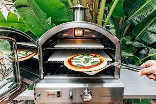Summerset ‘The Oven’ Outdoor Freestanding Large Capacity Gas Oven with Pizza Stone, Smoker Box and Mobile Cart, 304 Stainless Steel Construction, Natural Gas