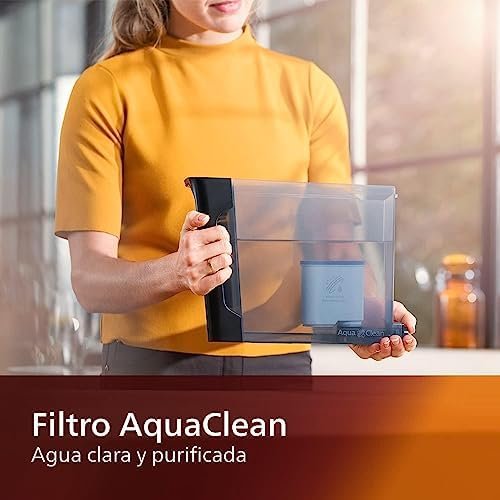 Philips 1200 Series Fully Automatic Espresso Machine, Classic Milk Frother, 2 Coffee Varieties, Intuitive Touch Display, 100% Ceramic Grinder, AquaClean Filter, Aroma Seal, Black (EP1220/04)