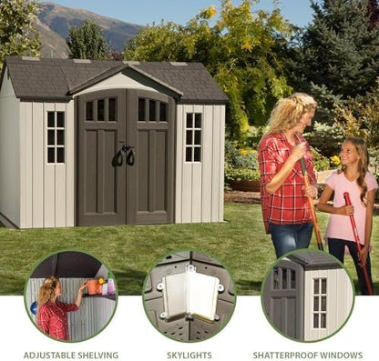 Lifetime 60243 10 x 8 Ft. Outdoor Storage Shed