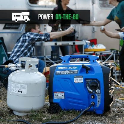 DuroMax XP2300iH 2,300-Watt Dual Fuel Portable Digital Inverter Generator – Gas & Propane, RV & Emergency Ready