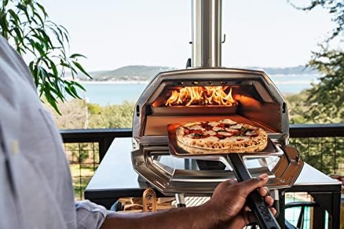 Ooni Karu 16 Multi-Fuel Outdoor Pizza Oven – Wood and Gas Fired Oven – Outdoor Cooking Pizza Oven – Fire and Stonebaked Pizza Oven for Authentic Homemade Pizzas – Dual Fuel Pizza Maker